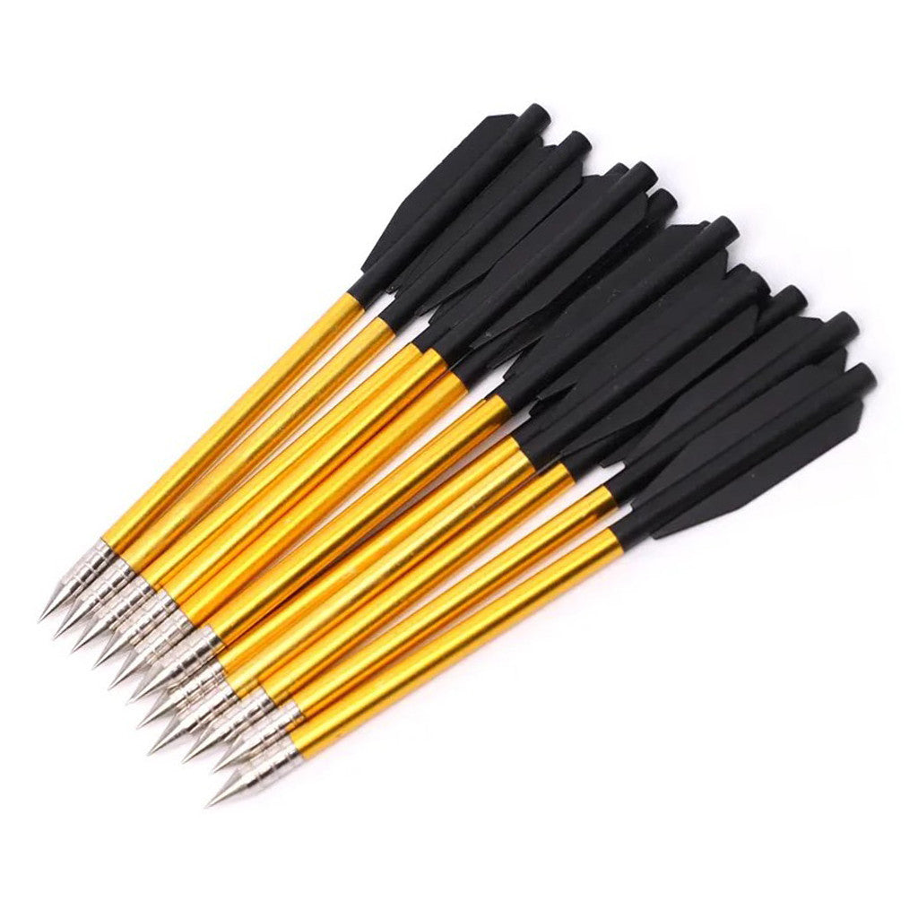 Kit 12 Setas/Flechas de Alumínio de Alta Precisão para Besta/Balestra (50 e 80 Libras)