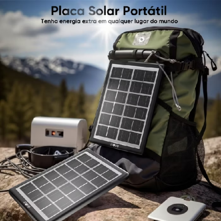 Painel Solar Portátil inova