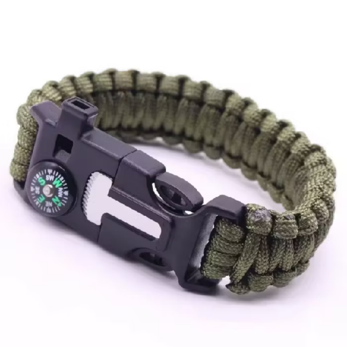 Pulseira Tática de Sobrevivência 5 em 1